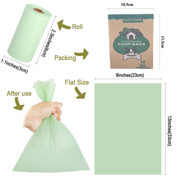 Biodegradable Pet Dog Poop Bag Environmental Protection Portable Outdoor Pet