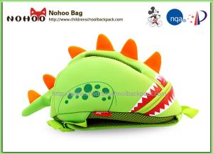 China Neoprene Green Dinosaur Backpack For Girl Toddler 10L Capacity wholesale