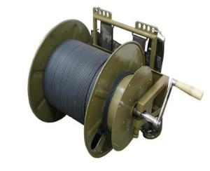 China Outside Fiber Cable Assembly , Mental Retractable Fiber Optic Cable Reels wholesale