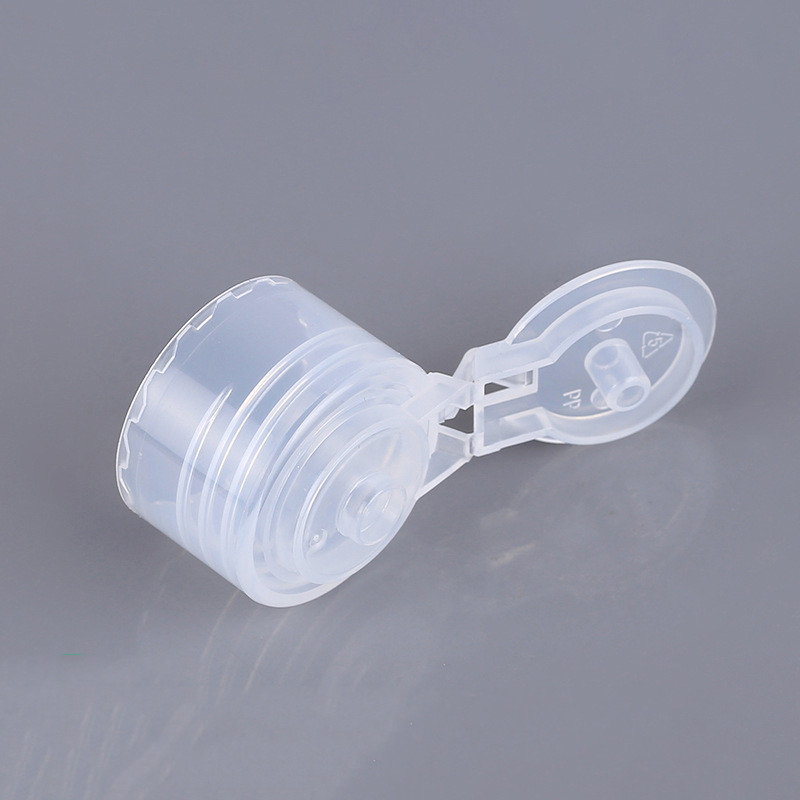 Transparent Flip Top Caps For Bottles 20mm 24mm PP Lotion Bottle Lids