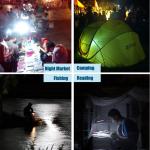 Portable Rechargeable Outdoor Flood Lights 10w For Fishing Camping Wearproof