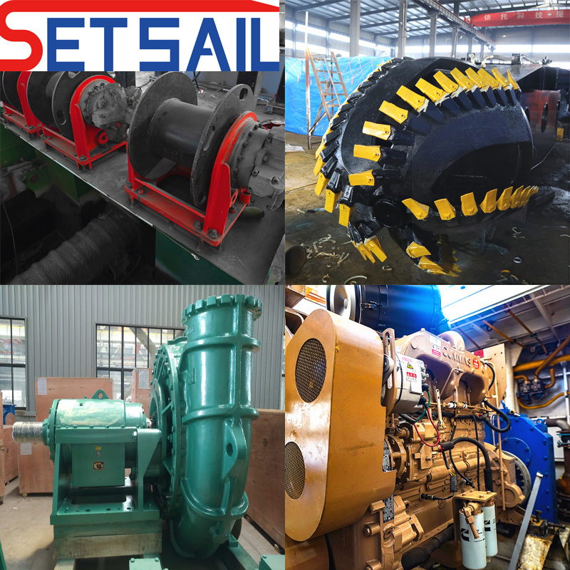 Water Flow 3500m3 Diesel Engine Cutter Suction Dredger with Hydraulic