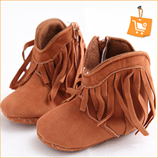 Amazon Hot sale Snow Fleece 0-2 years First walker baby booties