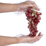Disposable Clear Plastic Gloves , PE Glove Food Preparation Kitchen Use