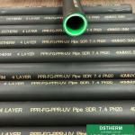 Water Supply PPR Aluminum Pipe Sound Insulation 4m Length DIN8077 Standard