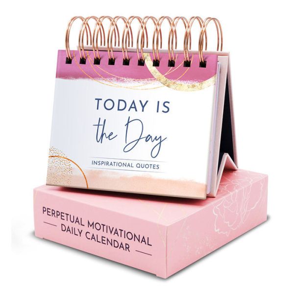 2026 Custom Printing 365 Day Creative Desk Top Motivational Inspirational Daily Standing Flip Desk Calendar