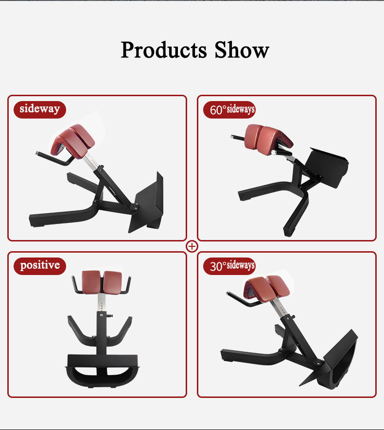High Quality 45 Degree Back Extension Roman Chair Bench Machine Fitness Equipment Back Extension Roman Chair