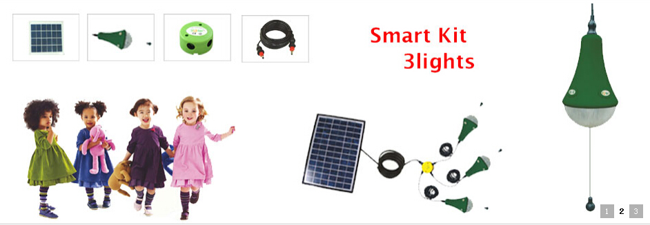 Solar power home lighting kits 9W panel lithium battery with remote control