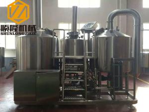 China Complete Microbrewery Brewing Equipment 10HL Capacity 3mm Inner Thickness wholesale