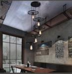 Black Loft Style industrial pendant lights for Bar Kitchen Coffee Shop