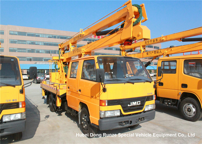 JMC 14-16m 4x2 Double Cabin Aerial Platform Truck For High Operation Working