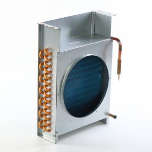 China Industrial Chiller Aluminum Condenser Coil Corrugated Fin Customized wholesale