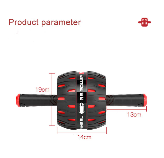 Noiseless Heavy Duty Ab Roller Widen Abdominal Stomach Roller Wheel Waist Exercise