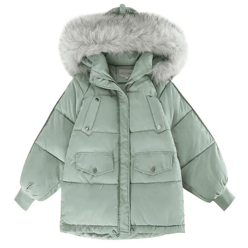Wholesale Customize Thick Trendy Puffer Women&prime;s Down Coat Winter Solid Long Sleeve Zipper Down Coat for Women