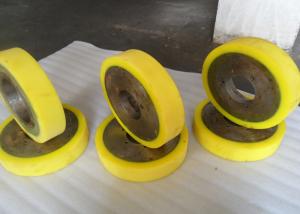 China Oil Resistant Industrial PU Polyurethane Coating Rollers Wheels Replacement wholesale