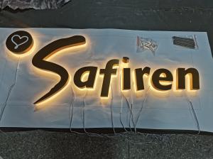 China Electroplated Brass Acrylic Edge Lit Channel Letters Easy Install / Maintain wholesale