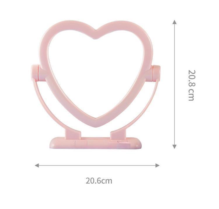 Small Table Top Stand Portable Cosmetic Mirror Individual Carton Packing for Make-Up
