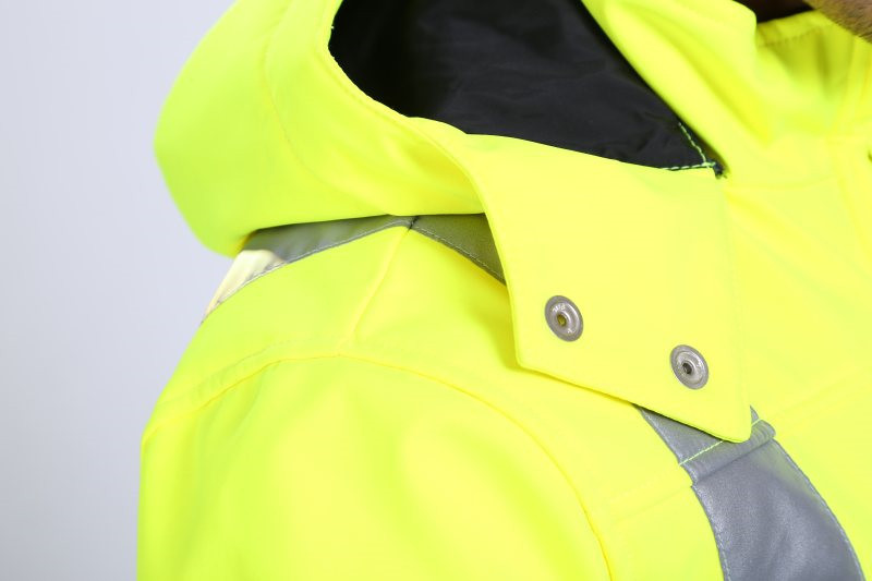 100%Polyester HIVIS Work Clothes 290gsm Hi Vis Trench Coat