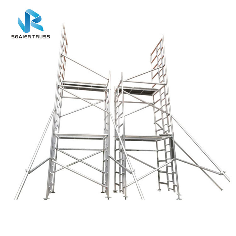 Aluminium Alloy Scaffold Tower , Durable Extension Ladder Scaffolding Beam