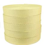 Abrasion Resistant Woven Aramid Tape 1500D Yellow Kevlar Fabric Strips