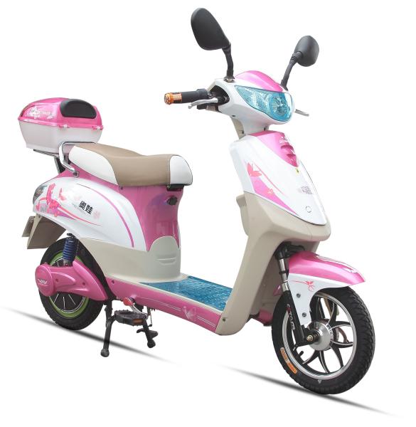 350W Pink Adult Electric Scooter , Battery Operated Scooter With 350W - 450W