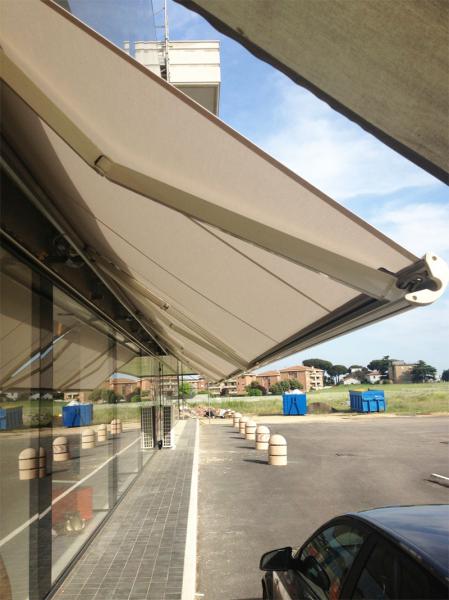 Heavy duty all-card outdoor retractable awning a commercial awning for restaurants
