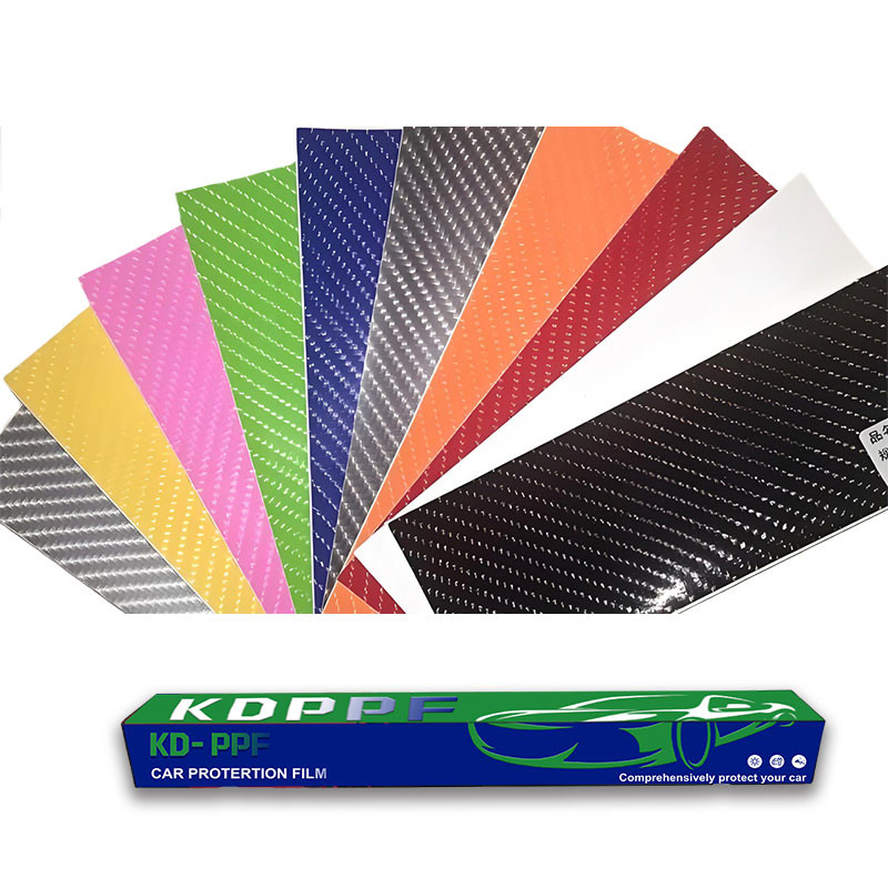 Removable Carbon Fiber Car Vinyl Wrap For Car Protect