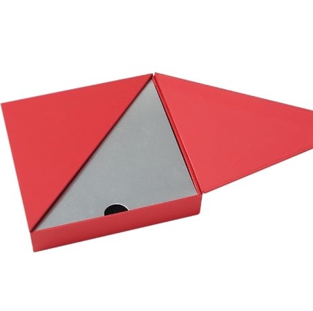Red Square Diagonal Double Door Gift Box Scarf Presentation Box