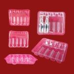 Vacuum Formed 0.2mm Thick Vial Blister Packaging Rectangular Clear Blister Tray