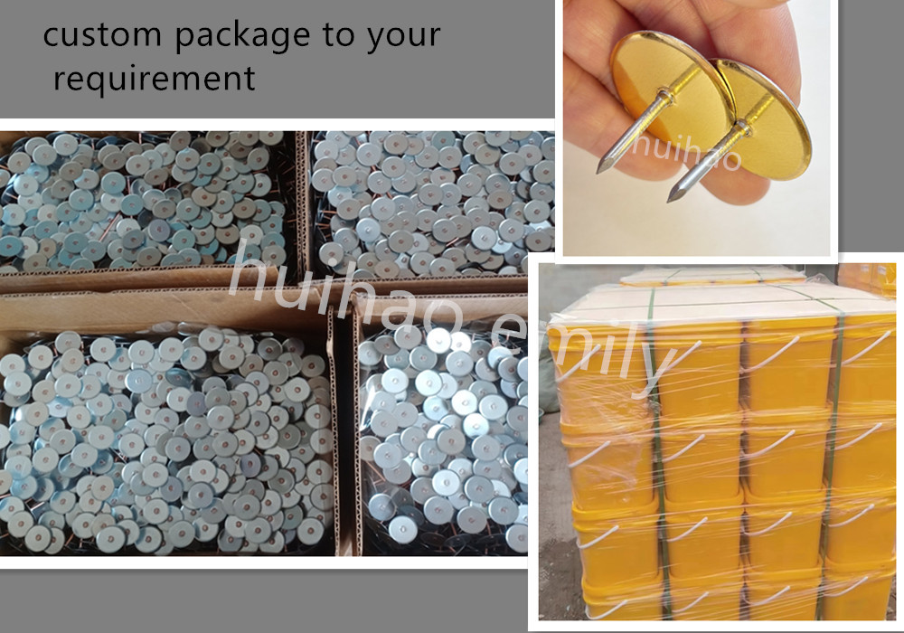 12ga Galvanized Steel Capacitor Discharge Cup Head Weld Pin For Duct Liner