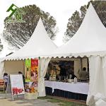Reinforced Structure White Pagoda Tent 5x5m Promotional Canopy Stand