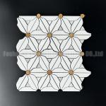 Waterjet Flower Mosaic Floor Wall Tile 320x320mm Grade AAA