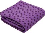 purple yoga towel with mesh bag for yoga