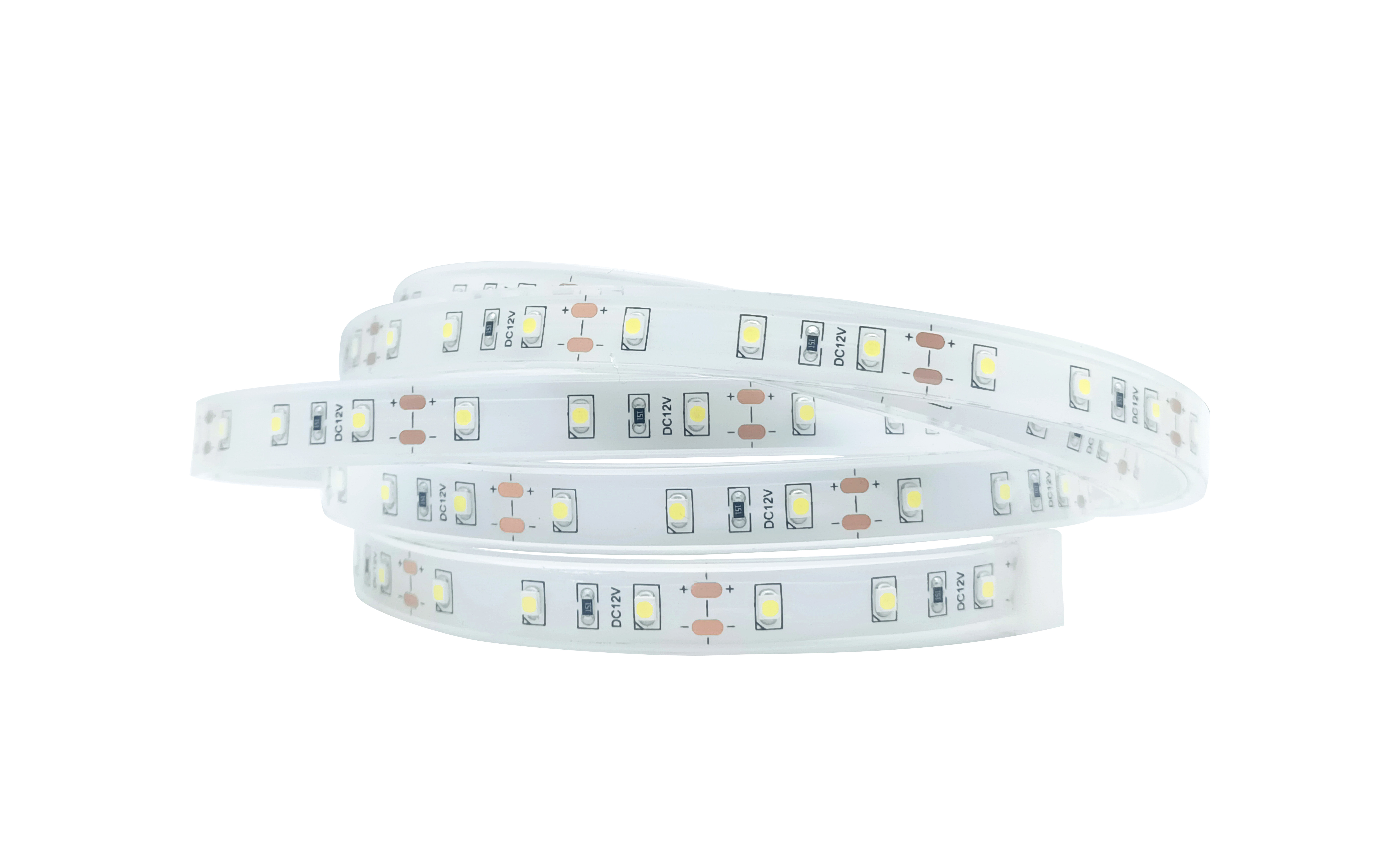 5 M/Roll SMD 2835 LED Strip 120 Lamp Monochrome IP67 Waterproof Sleeve