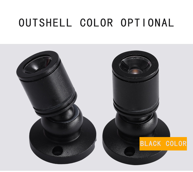3W Aluminum LED Mini Spot Light Spotlight 80CRI 3000K/4000K/6000K Beam Angle