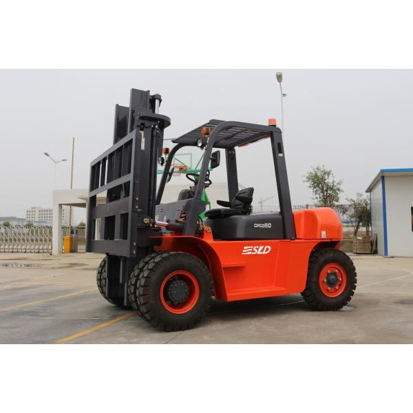Mitsubish ISUZU Engine 5T Counterbalance Diesel Forklift Truck