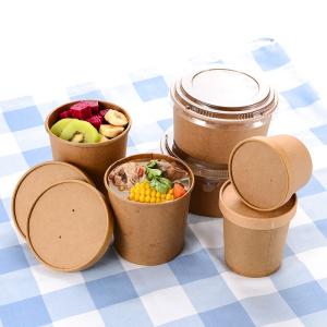China Food Kraft 30oz Personalised Printed Large Capacity Disposable Kraft Paper Bowl Eco Takeaway Food Package wholesale