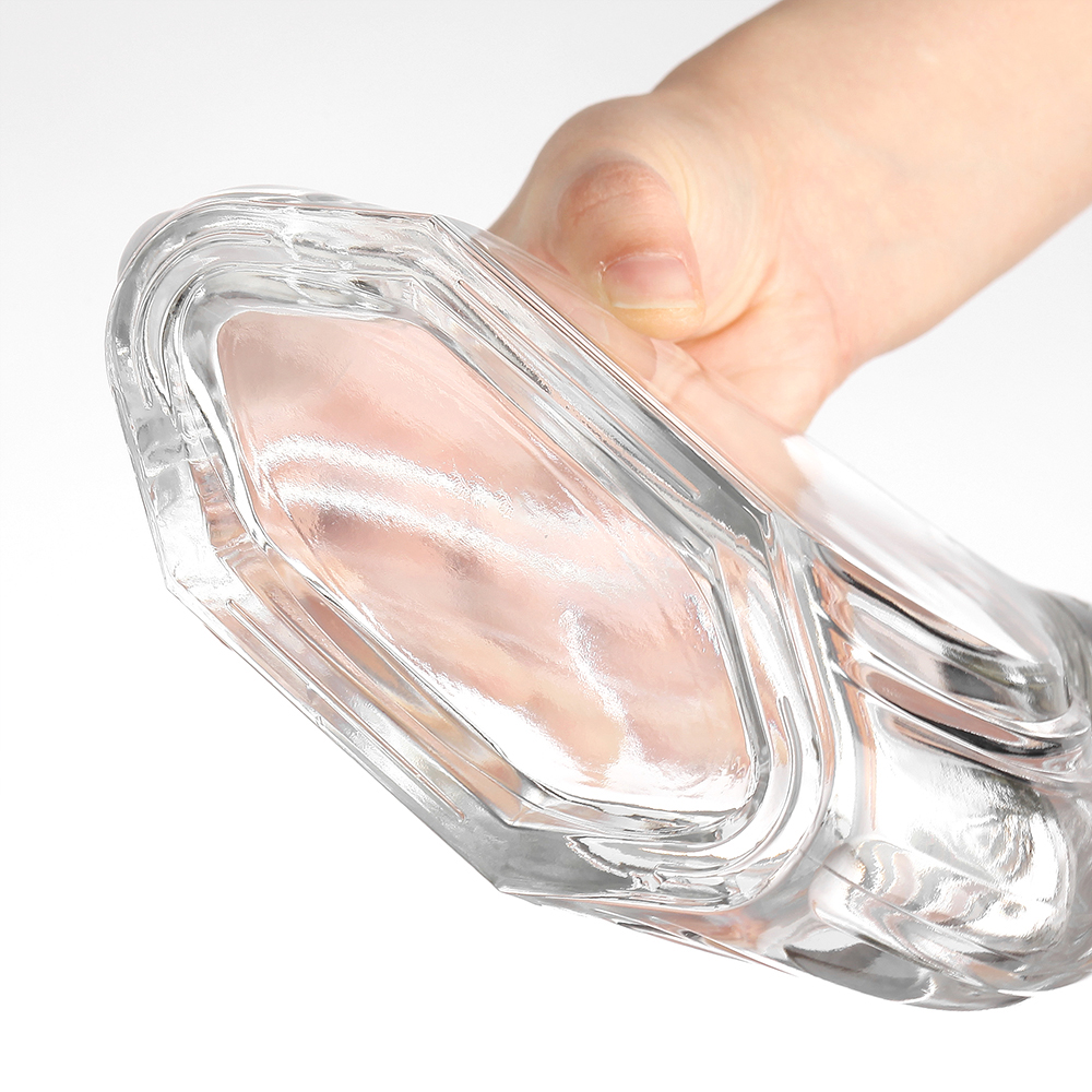 Transparent Round Empty Flint Glass Liquor Wine Whisky Vodka 50ml Capacity for Beverage