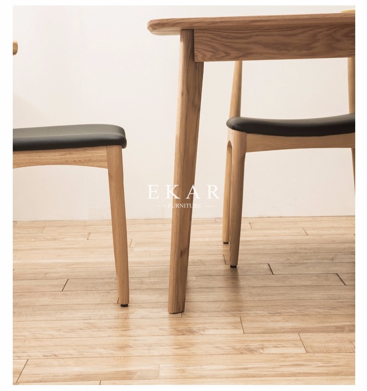 Wood Dining Table Designs 6 Seat Imported Solid Wood Europe Modern Style