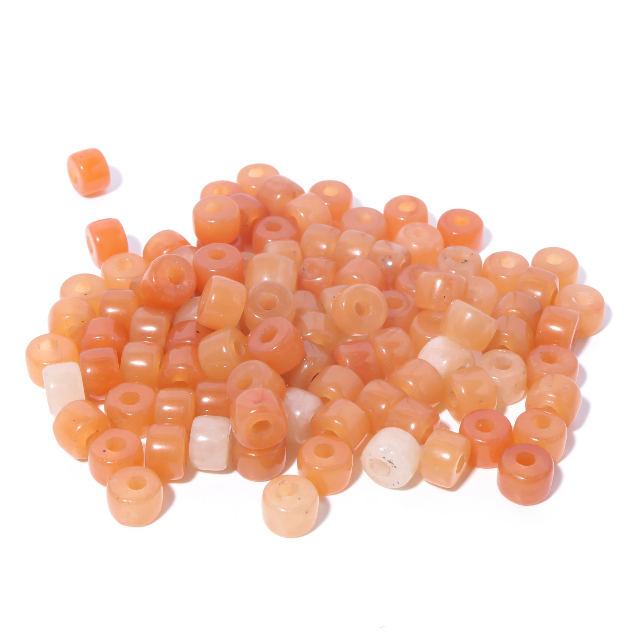 100 Colors Gemstone Forte Beads 6*8mm*2.0 Holes DIY Patterns With Rope