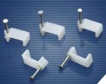 Square cable clip