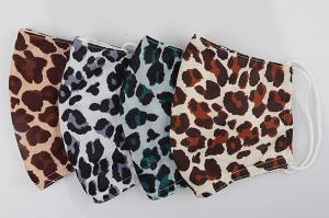 China Fashion woven Leopard fabric cotton Face Mask,winter face mask,against Dust mask wholesale