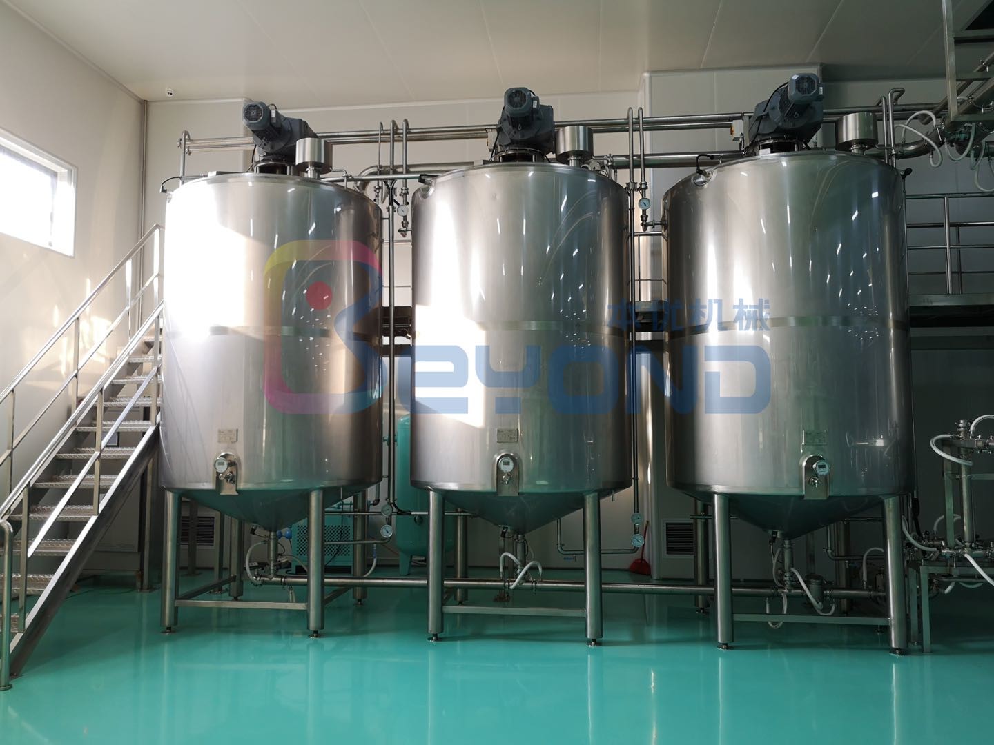 SS 50mm Insulation 3000L Yogurt Fermentation Tank for dairy products and juice