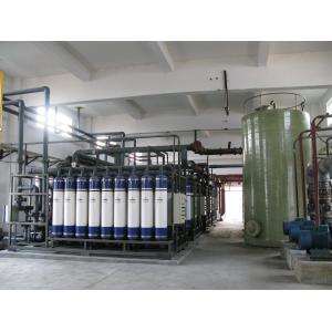 70TPH Ultrafiltration Systems Water Treatment , 2KW commercial rO water plant