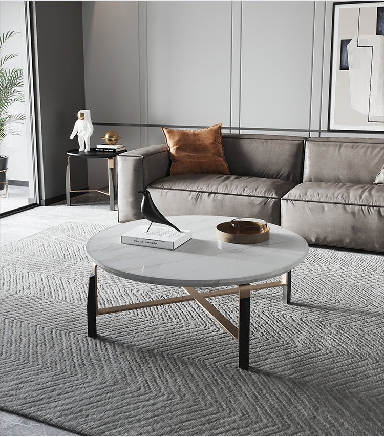 Minimalism Round Rock Coffee Table
