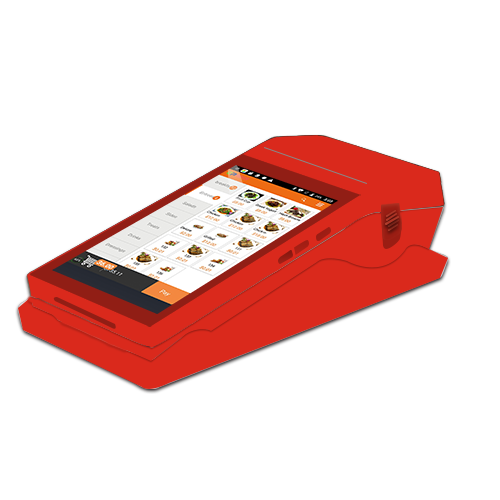 Touch Screen Handheld POS Printer 80mm Thermal NFC GPS Google Play Support Dual Channel