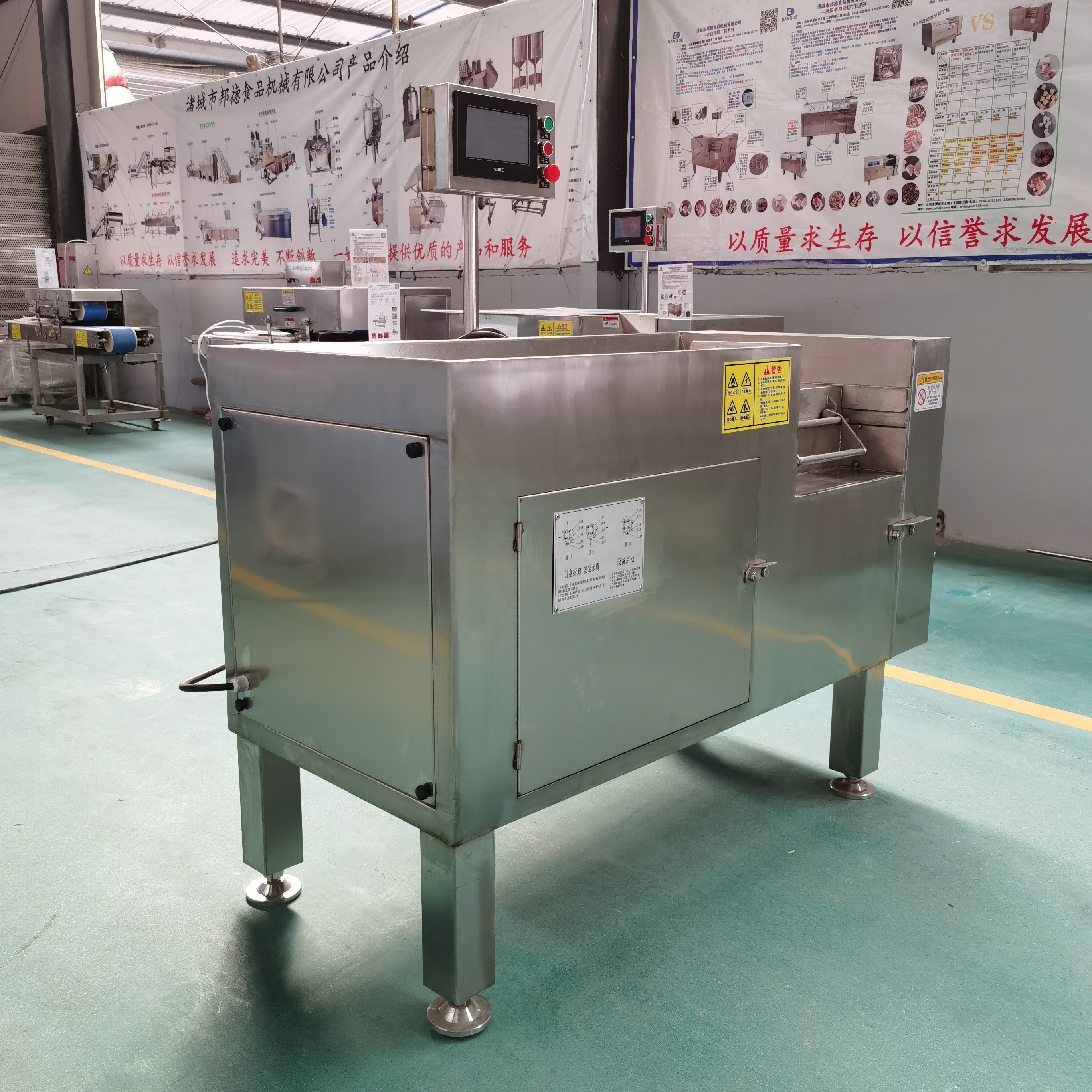 High Efficiency Home Commercial Frozen Meat Dicing Machine One Key Operation Fast Meat Cutting