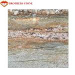 Natural Stone Kashmir Gold Granite Slab For Floor Tile Or Countertop
