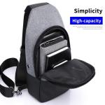 Wholesale OEM custom logo men waterproof light Korean style crossbody trend mens