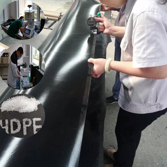 High Density 0.940g/cm3 HDPE Geomembrane for Fish Pond and Landfill Waterproofing